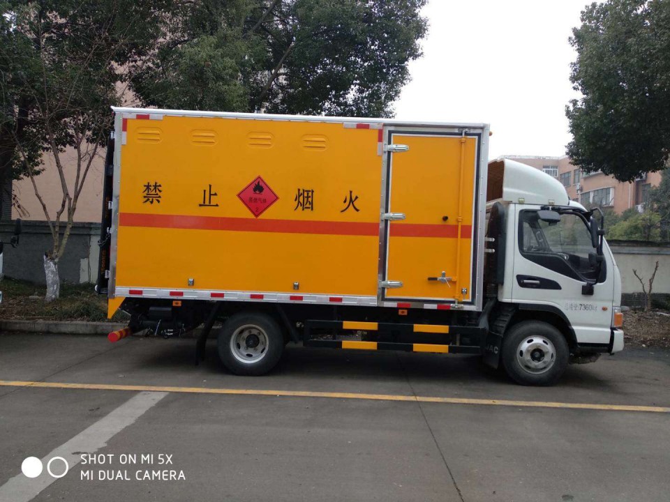湖北程力2類江淮駿鈴4米2易燃氣體廂式氣瓶運輸車 (6)