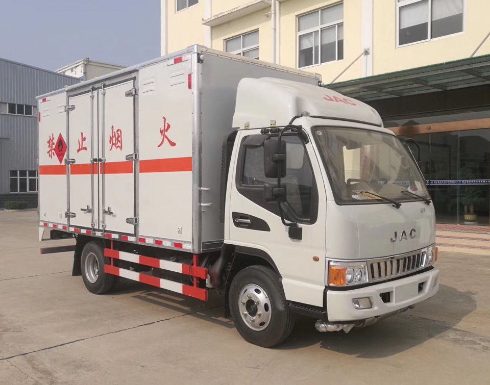 湖北程力2類江淮駿鈴4米2易燃氣體廂式氣瓶運輸車 (8)