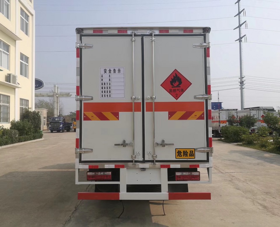 湖北程力2類江淮駿鈴4米2易燃氣體廂式氣瓶運輸車 (12)