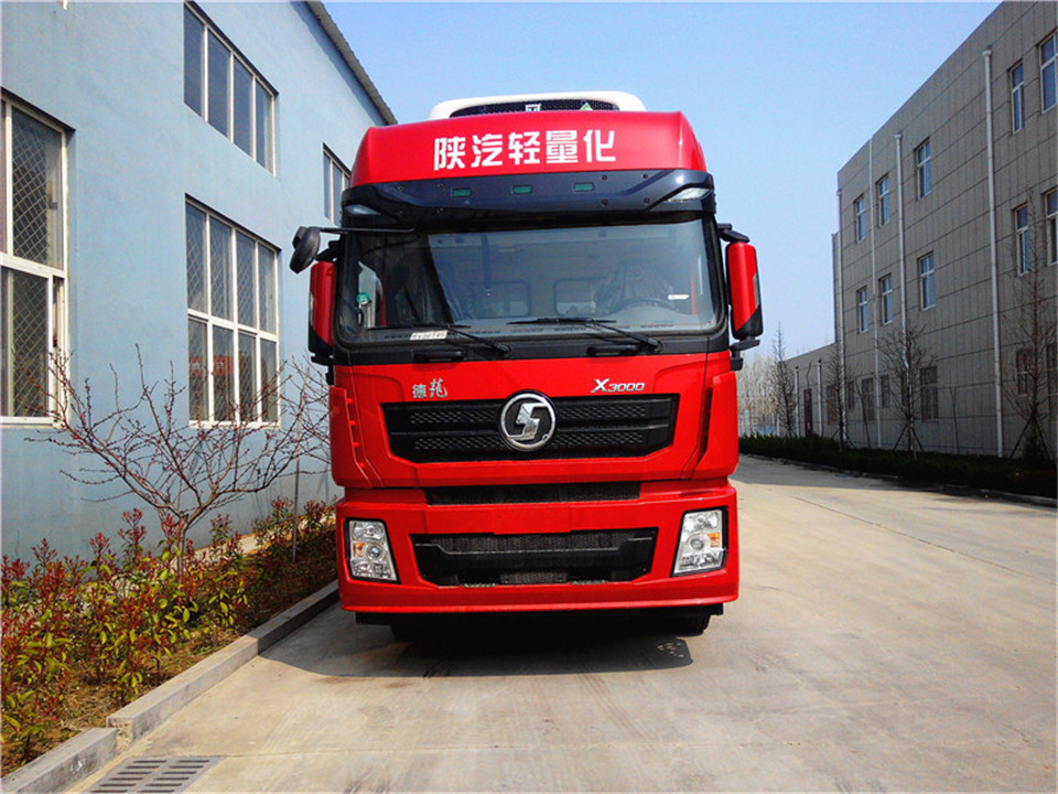 陜汽德龍X3000前四后八(氣囊)9米6冷藏車 (2)