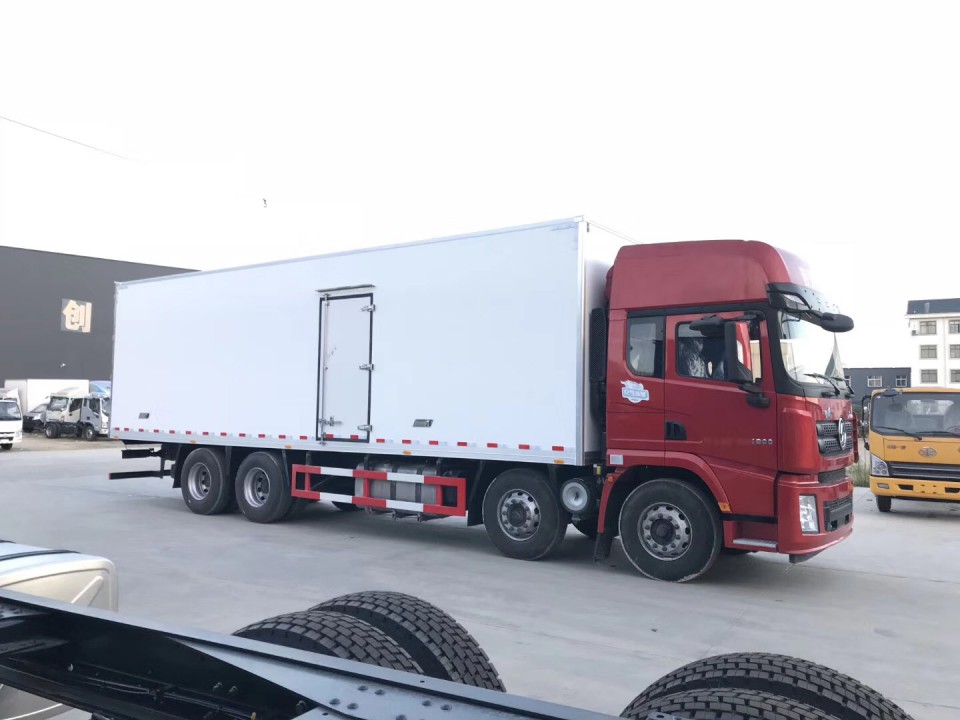 陜汽德龍X3000前四后八(氣囊)9米6冷藏車 (8)